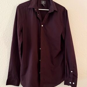 H&M Dark Burgundy Men's Casual Shirt